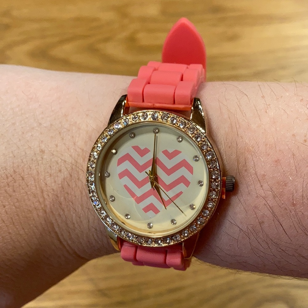 Pink & Gold Watch w/ Pink & Gold Details